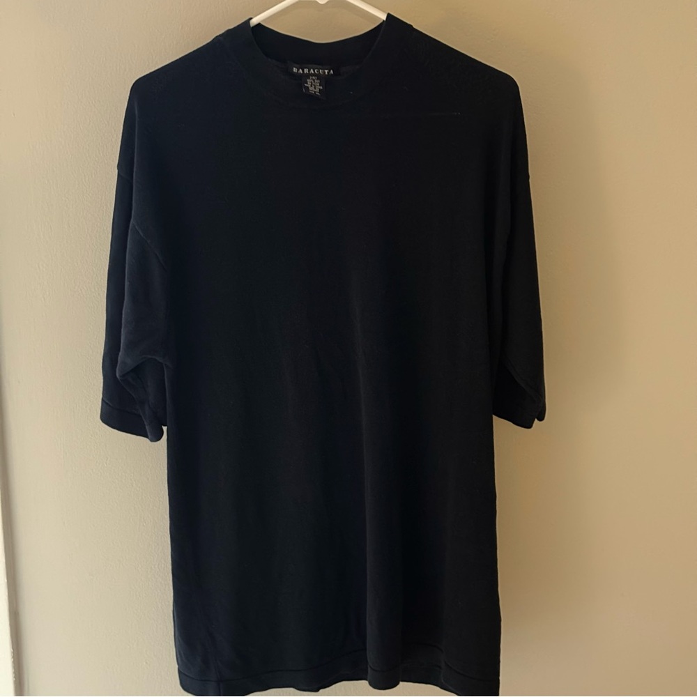 Nordstrom Men's Black Short Sleeve Crew Neck Tee